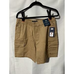 NWT U.S. Polo Assn. Men's Comfort Waist Cargo Short, Honey (Khaki) M